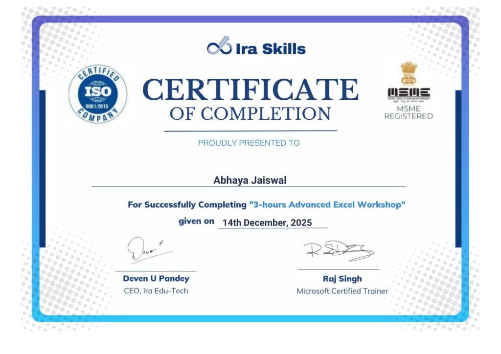 White Gold Elegant Modern Certificate